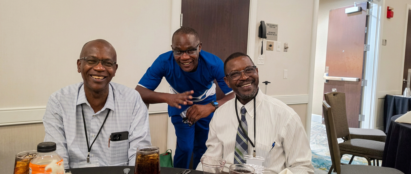 Patrick Mose connecting with attendees during a professional gathering.